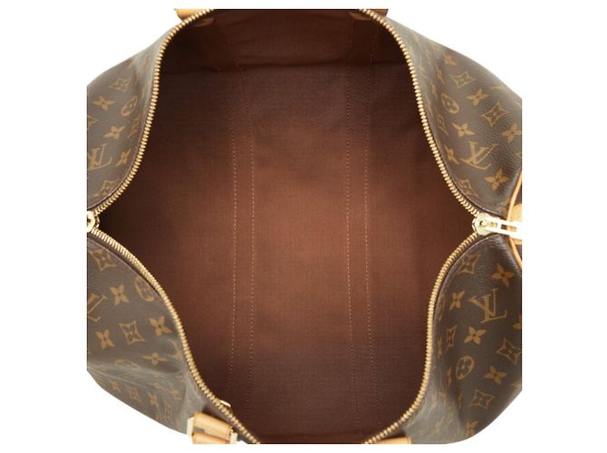 Borsa Boston Louis Vuitton Monogram Keepall 45 Marrone - vista 11