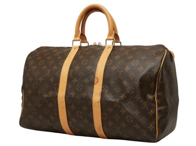 Borsa Boston Louis Vuitton Monogram Keepall 45 Marrone - vista 2