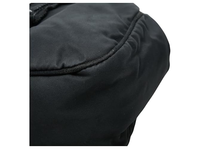 Borsa a mano da sera Prada con placca logo Triangle Nero - vista 4