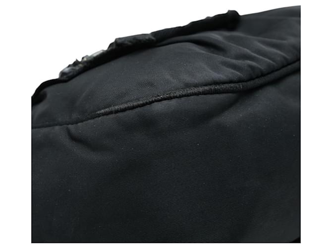 Borsa a mano da sera Prada con placca logo Triangle Nero - vista 5