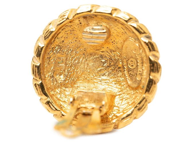 Orecchini a clip Chanel Vintage Coco Mark D'oro - vista 4