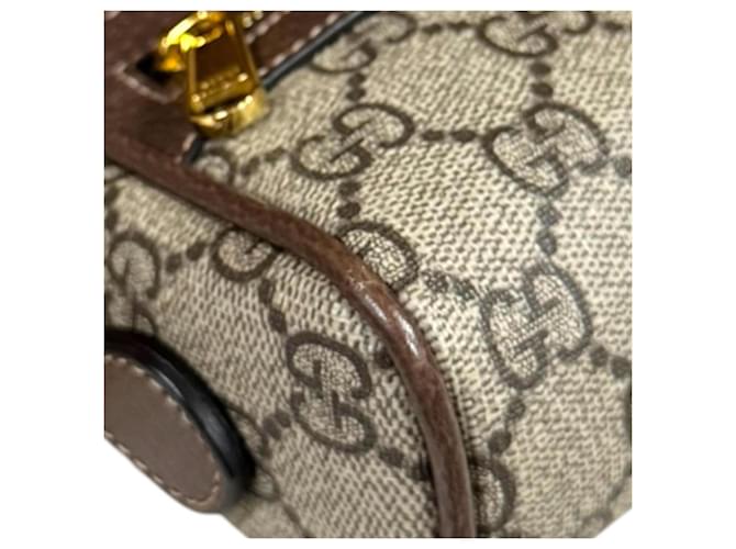 Borsa Mini Gucci Ophidia Marrone Beige - vista 12