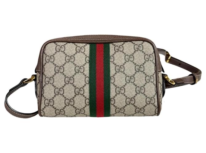 Borsa Mini Gucci Ophidia Marrone Beige - vista 3