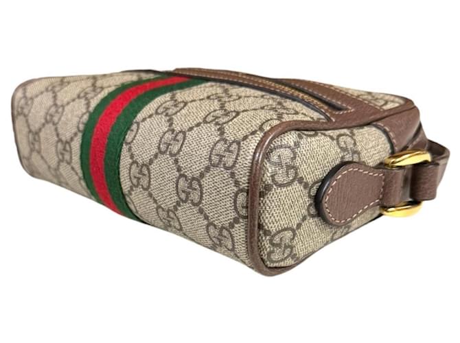 Borsa Mini Gucci Ophidia Marrone Beige - vista 5