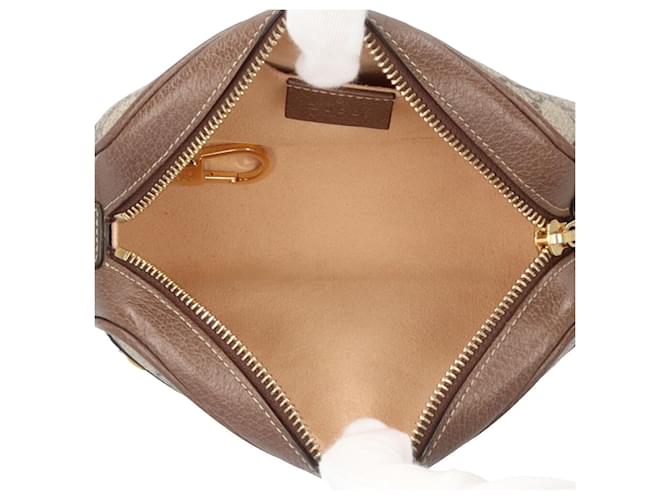Borsa Mini Gucci Ophidia Marrone Beige - vista 6