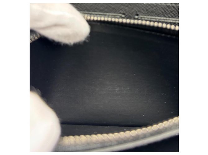 Louis Vuitton Zippy Wallet Horizontal Monogram Eclipse Marrone Nero Multicolore Monogramma - vista 8