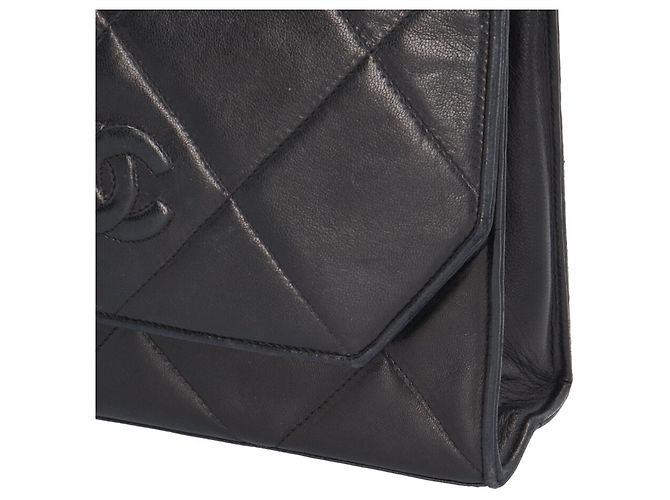 Bolsa de Ombro Chanel Matelassé Preto - vista 14