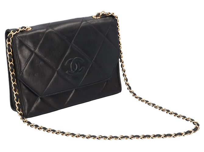Bolsa de Ombro Chanel Matelassé Preto - vista 17
