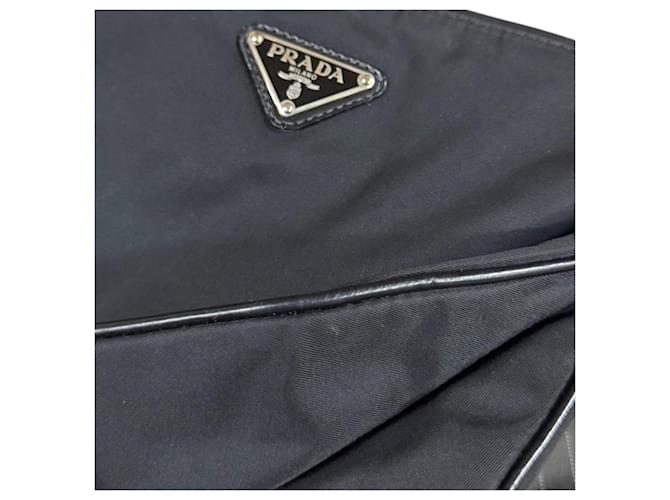 Borsa a tracolla Prada in nylon nero - vista 11