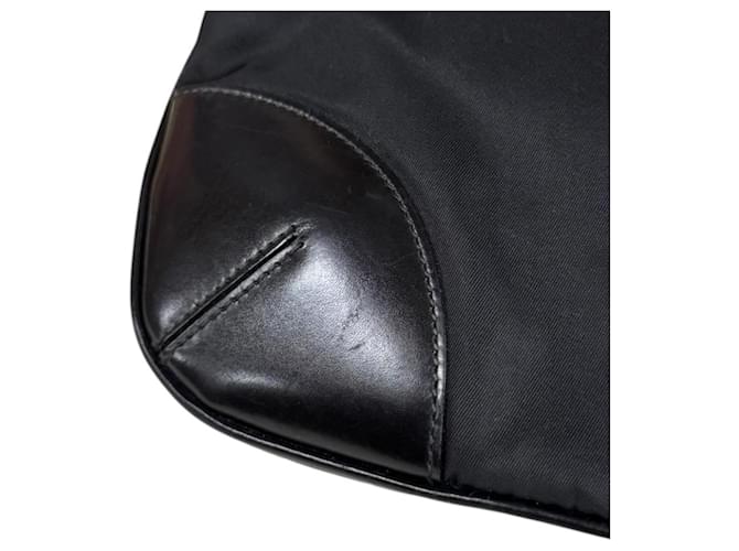 Borsa a tracolla Prada in nylon nero - vista 15