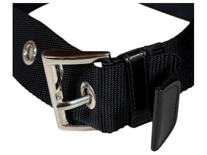 Borsa a tracolla Prada in nylon nero - vista 17