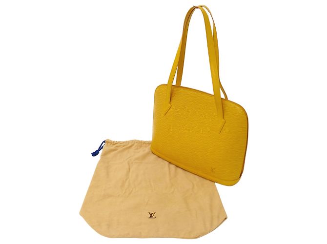Bolso Louis Vuitton de piel Epi Amarillo - vista 7