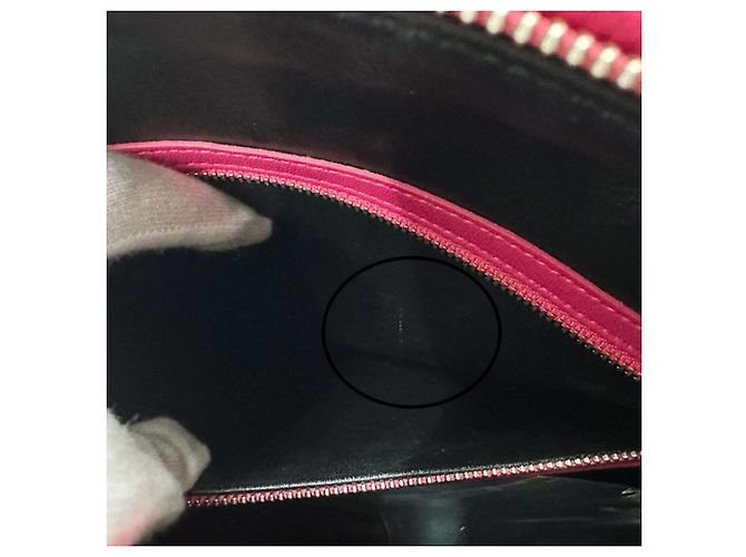 Borsa a mano in pelle rosa Christian Dior - vista 6