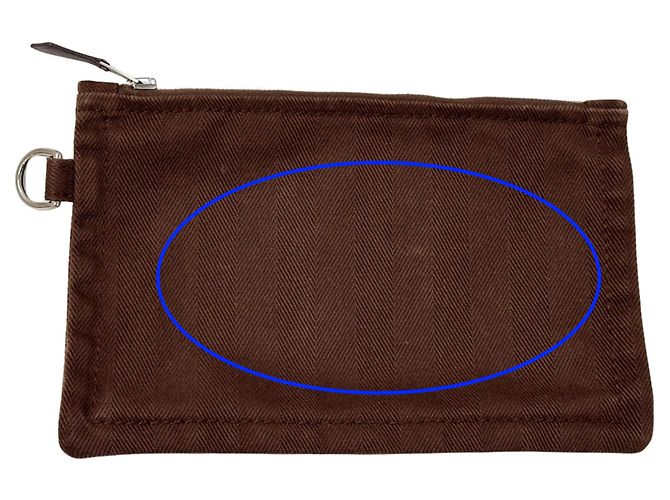 Hermès Hermes Valparaiso PM Canvas Handtasche Braun Weiß - Ansicht 16