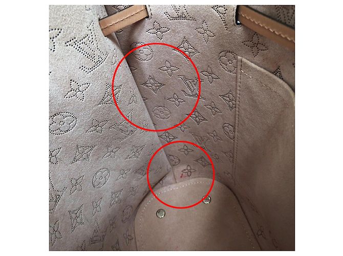 Borsa a mano da donna Louis Vuitton Monogram Mahina Rosa Monogramma - vista 8