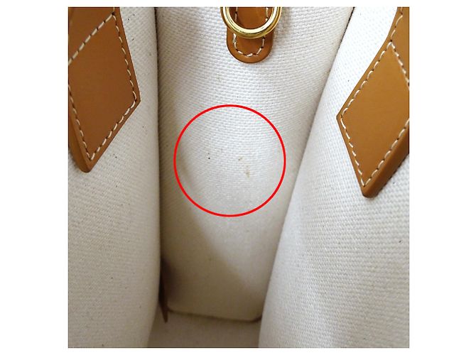 Cabas Céline Borsa a mano Celine in tela - vista 11
