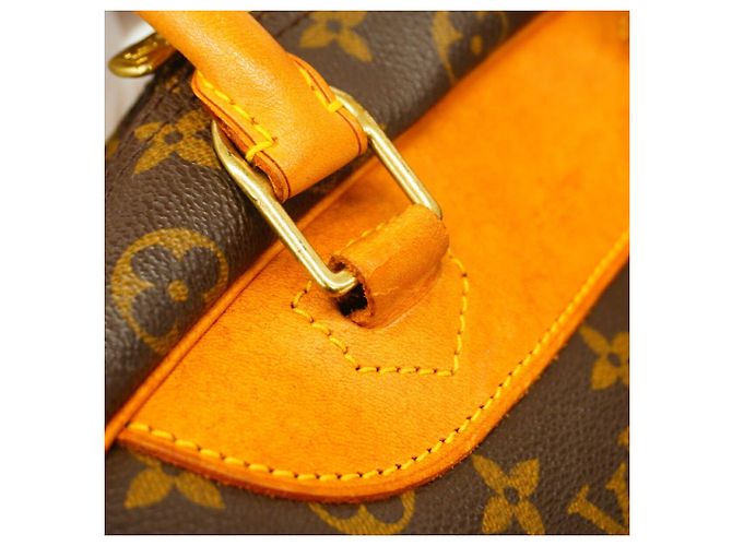 Borsa Louis Vuitton Monogram Deauville Marrone - vista 10