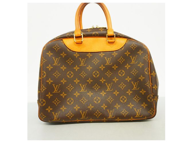 Borsa Louis Vuitton Monogram Deauville Marrone - vista 12