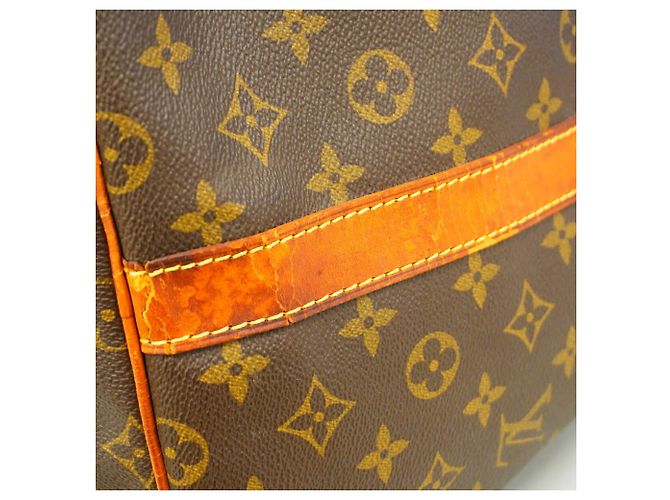 Borsa Louis Vuitton Monogram Keepall Bandoulière 55 Marrone - vista 6