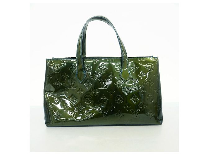 Borsa Louis Vuitton Vernis Wilshire PM Blu - vista 11