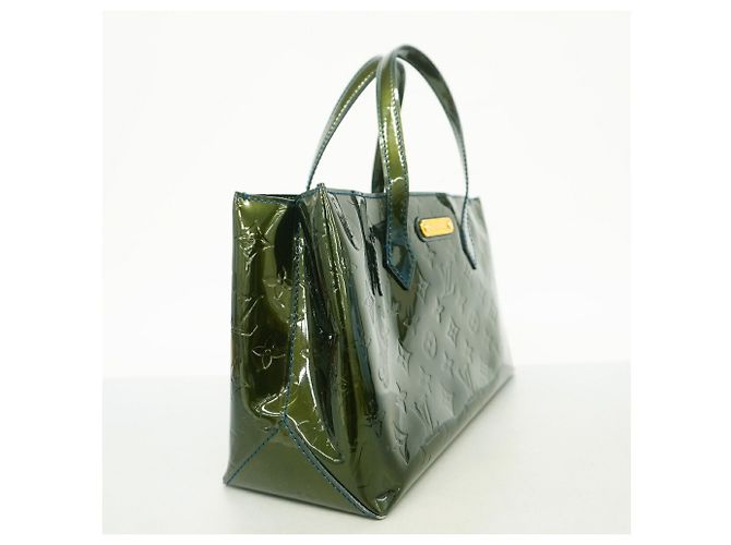 Borsa Louis Vuitton Vernis Wilshire PM Blu - vista 2