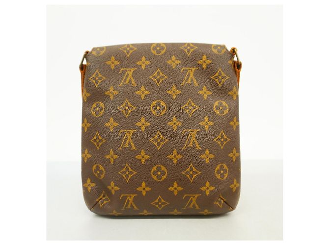 Borsa a tracolla Louis Vuitton Monogram Musette Salsa Marrone - vista 12