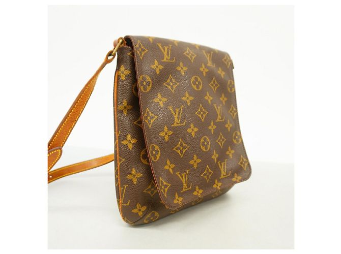 Borsa a tracolla Louis Vuitton Monogram Musette Salsa Marrone - vista 2