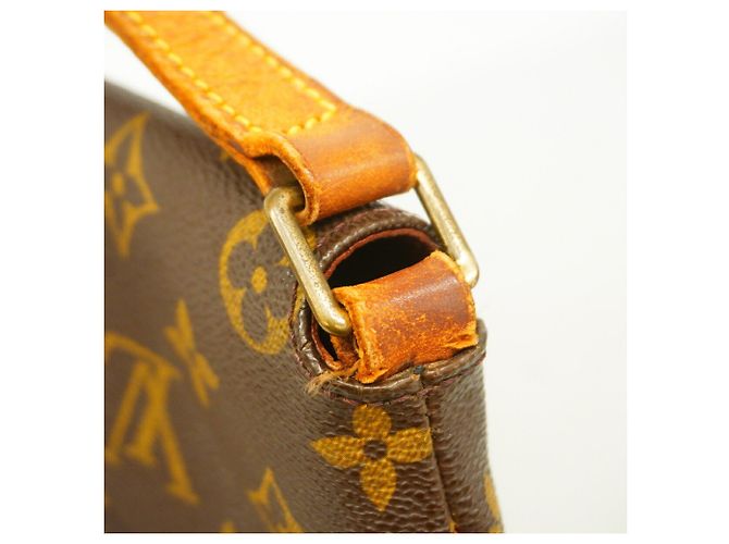 Borsa a tracolla Louis Vuitton Monogram Musette Salsa Marrone - vista 8
