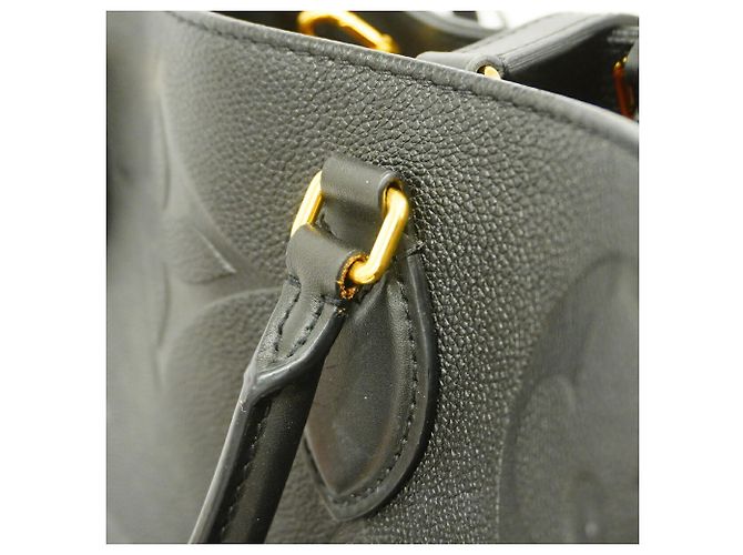 Borsa Tote Louis Vuitton Monogram Empreinte OnTheGo GM Nero - vista 7