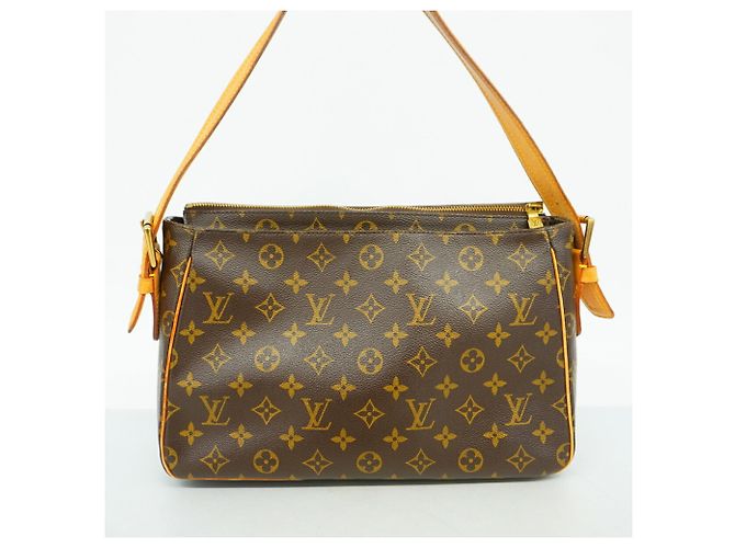 Borsa a tracolla Louis Vuitton Monogram Vivacite GM Marrone - vista 14