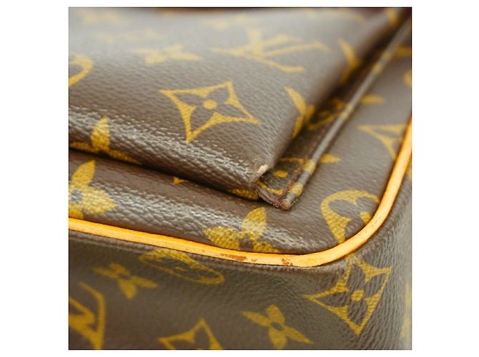 Borsa a tracolla Louis Vuitton Monogram Vivacite GM Marrone - vista 6