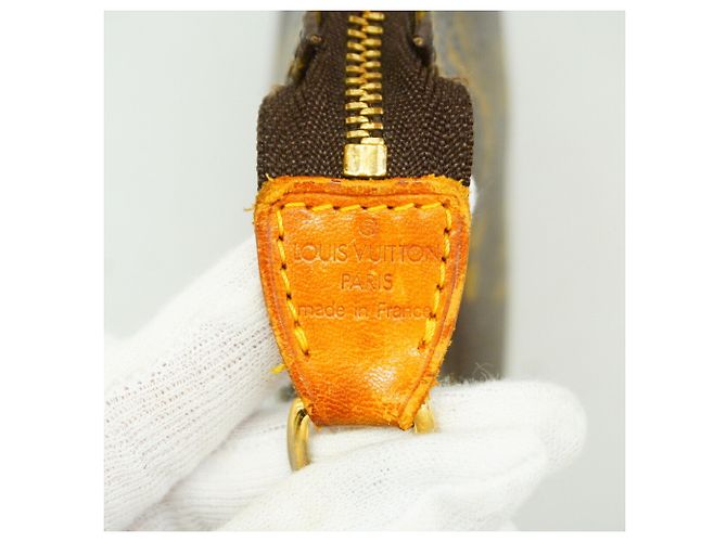 Louis Vuitton Monogram Pochette Accessoires Pouch Marrone - vista 5