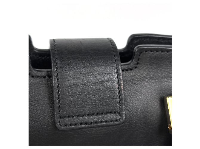Borsa a mano in pelle 2-Way Cabas Small Yves Saint Laurent Nero - vista 5