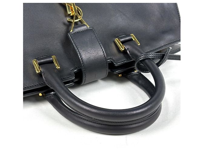 Borsa a mano in pelle 2-Way Cabas Small Yves Saint Laurent Nero - vista 6