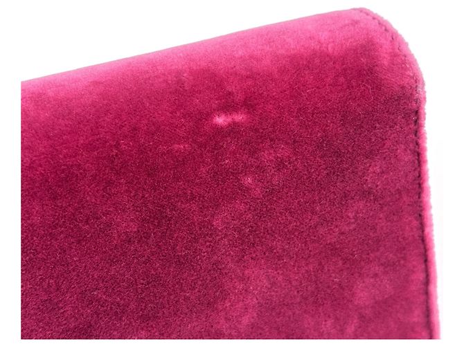 Gucci Schultertasche aus rosa Samt Pink - Ansicht 5