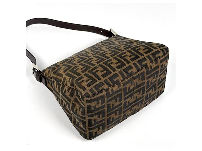 Borsa a tracolla Fendi Zucca Pattern Brown Marrone - vista 2