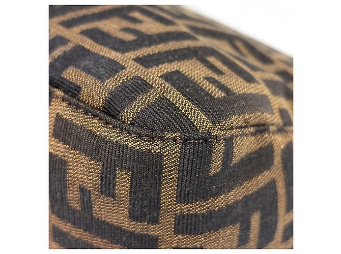 Borsa a tracolla Fendi Zucca Pattern Brown Marrone - vista 3