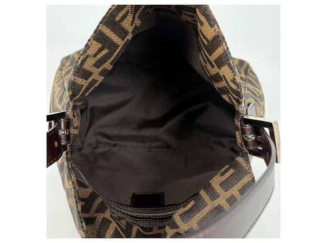 Borsa a tracolla Fendi Zucca Pattern Brown Marrone - vista 6