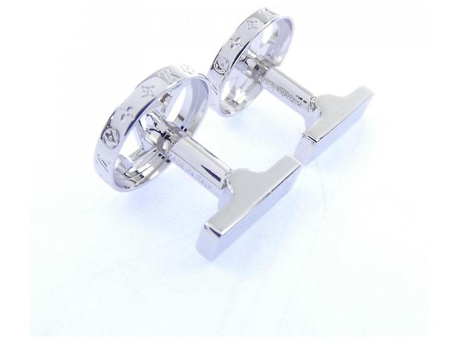 Gemelli Louis Vuitton LV Catch M80188 Argento - vista 3