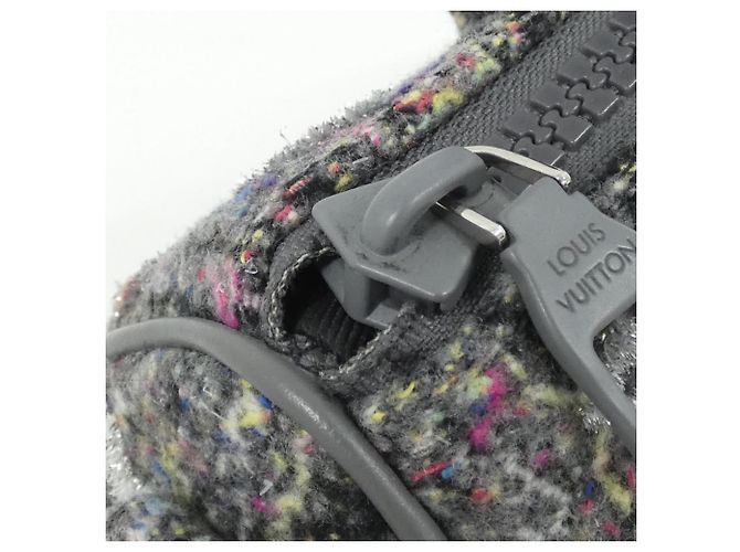 Borsa Boston Louis Vuitton LV Felt Keepall XS M80821 Grigio - vista 5