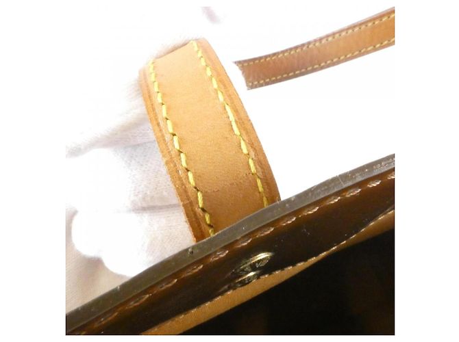 Borsa Louis Vuitton Vernis Lead MM Bronzo - vista 7