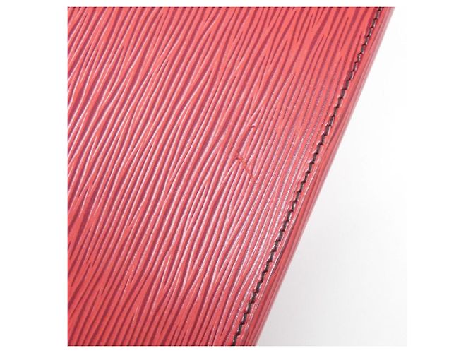 Borsa Louis Vuitton Epi Pochette Documents Rosso - vista 6
