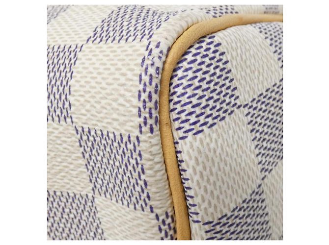 Borsa Boston Louis Vuitton Damier Azur Speedy 25cm Blu - vista 2