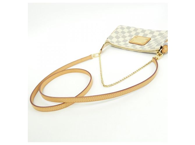 Borsa a tracolla Louis Vuitton Damier Azur Eva Blu - vista 9
