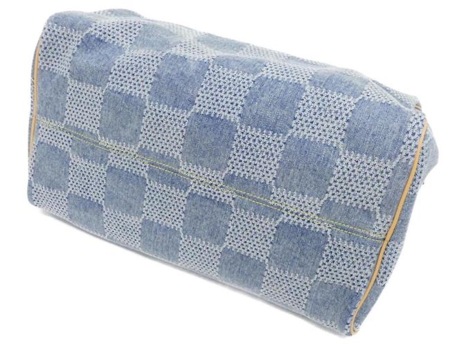 Borsa a mano Louis Vuitton Damier Denim 3D Speedy Bandoulière Blu - vista 2