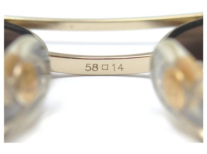 OCCHIALI DA SOLE CHANEL 4204-Q PILOTE AVIATEUR MATELASSE ORO D'oro - vista 9