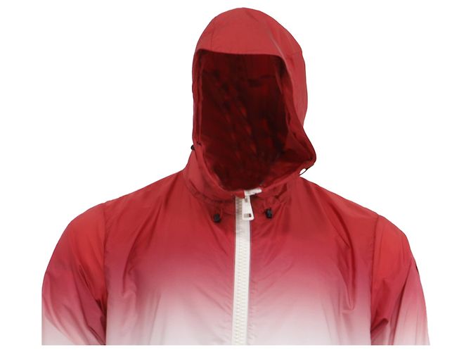 Giacca a vento con cappuccio tie-dyed Moncler in poliammide multicolore - vista 2