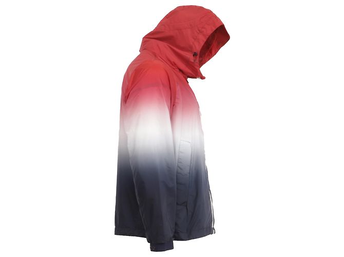 Giacca a vento con cappuccio tie-dyed Moncler in poliammide multicolore - vista 3