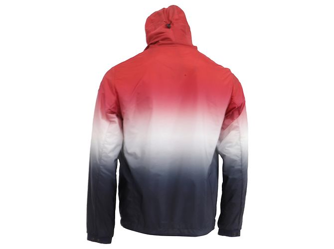 Giacca a vento con cappuccio tie-dyed Moncler in poliammide multicolore - vista 4