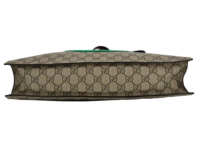 Gucci Bosco Patch GG Supreme Tote Bag aus beigem beschichtetem Canvas - Ansicht 5